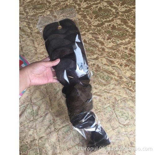 Crochet Box Braid Ombre Braiding Hair Extension Synthetic African Extention Jumbo Raw Material Fiber Hair Weave